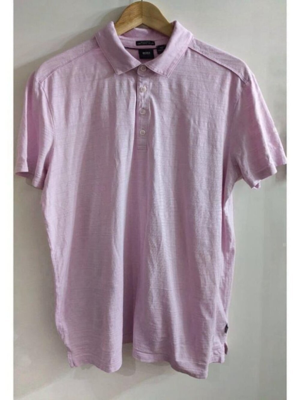 BOSS Hugo Boss | Men's Regular Fit Long Staple Cotton Polo in Pink/Lilac